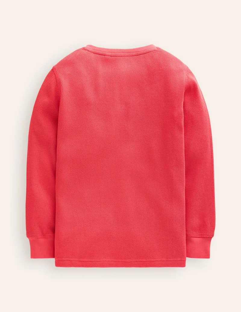 Oberteile & T-shirts | Boden Henley-T-Shirt mit Waffelmuster- Marmeladenrot
