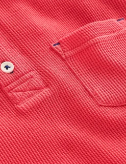 Oberteile & T-shirts | Boden Henley-T-Shirt mit Waffelmuster- Marmeladenrot