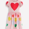 Kleider | Boden Herzkleid mit Puffärmeln-Hellrosa Herzen HellrosaHerzen