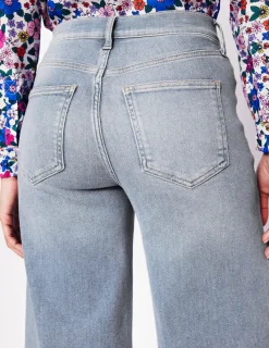 Jeans | Boden Hoch geschnittene Jeans mit weitem Bein-Ausgeblichene Optik AusgeblicheneOptik