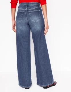 Jeans | Boden Hoch geschnittene Jeans mit weitem Bein-Beatnik Red BeatnikRed