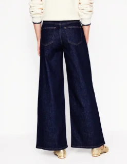 Jeans | Boden Hoch geschnittene Jeans mit weitem Bein-Indigo Waschung IndigoWaschung