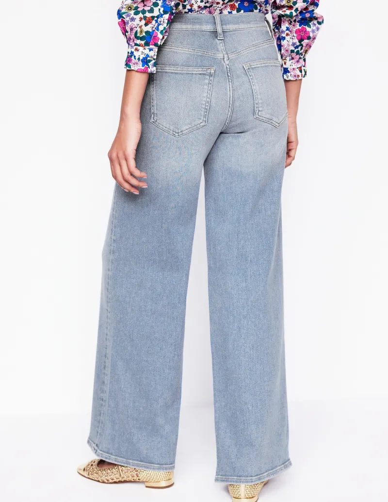 Jeans | Boden Hoch geschnittene Jeans mit weitem Bein-Ausgeblichene Optik AusgeblicheneOptik