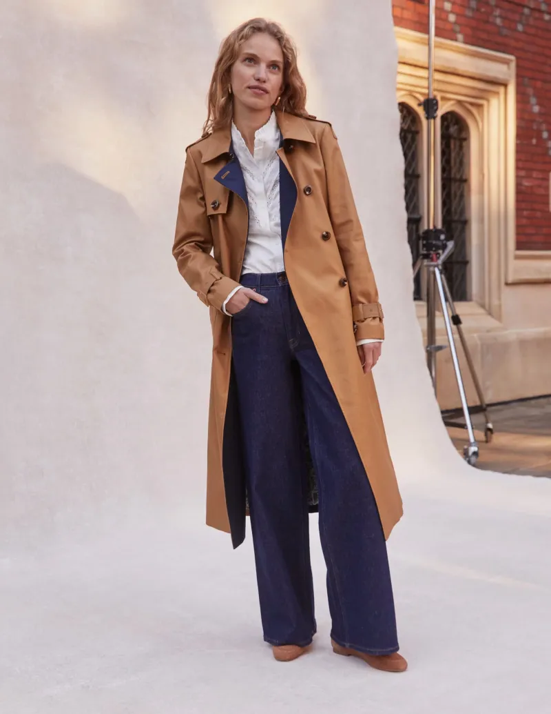 Jeans | Boden Hoch geschnittene Jeans mit weitem Bein-Indigo Waschung IndigoWaschung