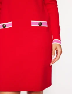 Kleider & Jumpsuits | Kleider In Petite | Boden Holly Gestricktes Etuikleid-Anemone Honeycomb Spot AnemoneHoneycombSpot