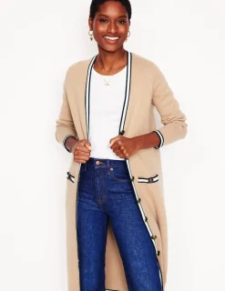 Pullover & Strickjacken | Boden Holly Lange Strickjacke-Camel Meliert CamelMeliert