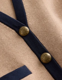 Pullover & Strickjacken | Boden Holly Strickweste-Camel Meliert CamelMeliert