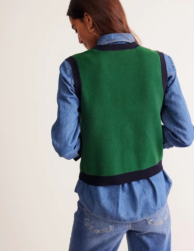 Pullover & Strickjacken | Boden Holly Strickweste- Paradiesgrün