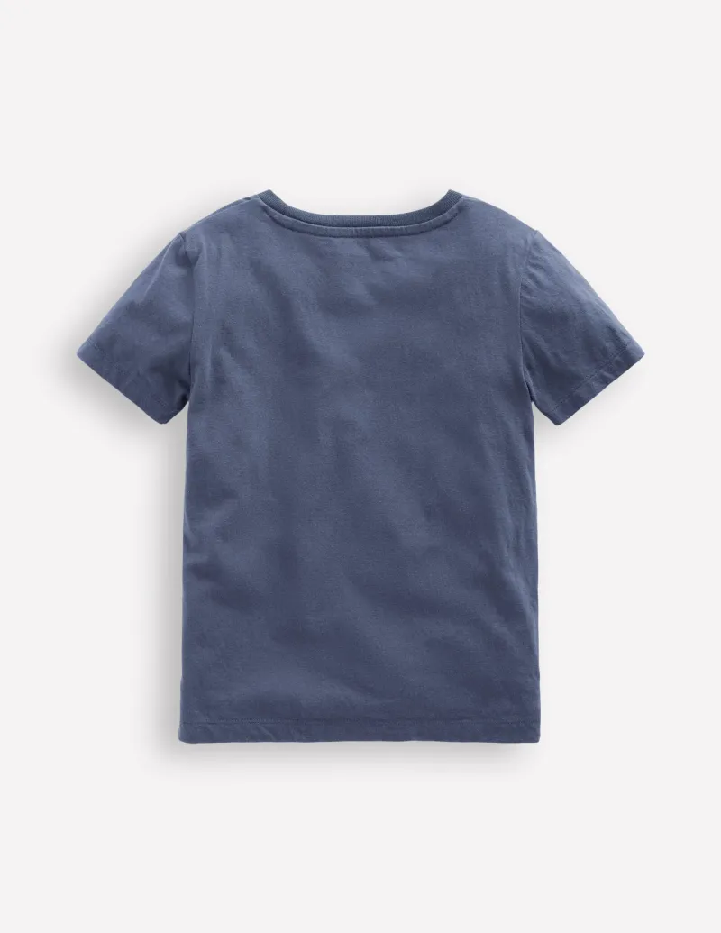 Oberteile & T-shirts | Boden Im Dunkeln leuchtendes T-Shirt mit Superstitch-Roboterblau Weltraum RoboterblauWeltraum