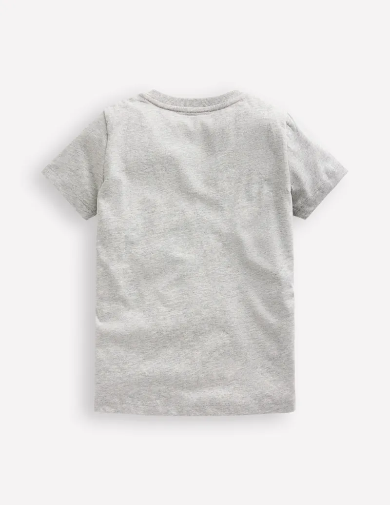 Oberteile & T-shirts | Boden In Dunkeln leuchtendes T-Shirt-Grau meliert Drachen GraumeliertDrachen