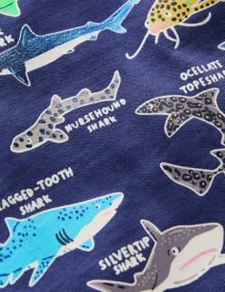 Oberteile & T-shirts | Boden In Dunkeln leuchtendes T-Shirt-Schuluniform-Navy, Haie Schuluniform-Navy,Haie