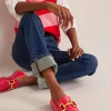 Flache Schuhe | Loafer | Boden Iris Loafer mit Trensendetail- Briefkastenrot