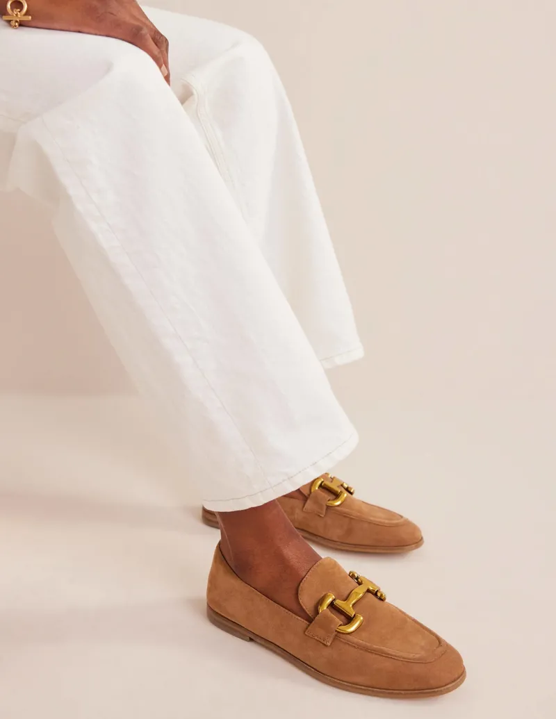 Loafer | Flache Schuhe | Boden Iris Loafer mit Trensendetail-Ingwerplätzchen Wildleder IngwerplätzchenWildleder