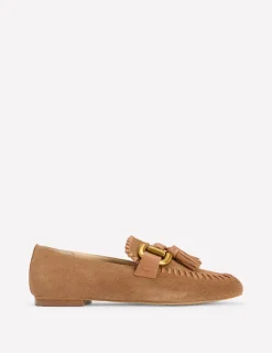 Loafer | Flache Schuhe | Boden Iris Loafer mit Trensendetail- Hellbraun
