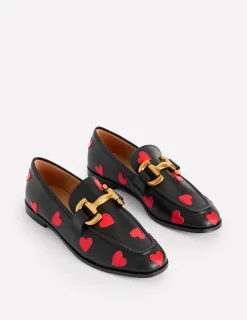 Flache Schuhe | Loafer | Boden Iris Loafer mit Trensendetail-Schwarze Herzen SchwarzeHerzen