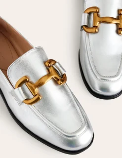 Flache Schuhe | Loafer | Boden Iris Loafer mit Trensendetail- Silber