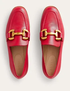 Flache Schuhe | Loafer | Boden Iris Loafer mit Trensendetail- Briefkastenrot