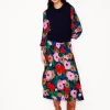 Kleider & Jumpsuits | Kleider In Petite | Boden Ivy Gesmoktes Midikleid-Bunt, Malerische Wiese Bunt,MalerischeWiese