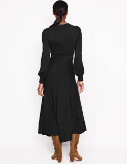 Kleider & Jumpsuits | Kleider In Petite | Boden Ivy Gesmoktes Midikleid- Schwarz