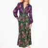 Kleider & Jumpsuits | Kleider In Petite | Boden Ivy Gesmoktes Midikleid-Smaragdgrün, Blütenornament Smaragdgrün,Blütenornament