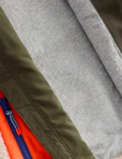 Mäntel & Jacken | Boden Jacke aus Teddyfell-Mix-Khaki, Blockfarben Khaki,Blockfarben