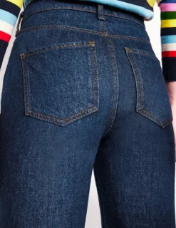 Jeans | Boden Jeans mit hohem Bund und geradem Bein-Dunkel Denim DunkelDenim