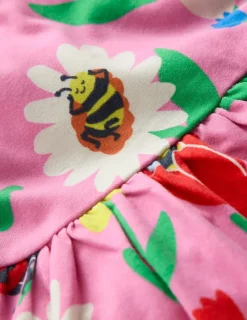 Kleider | Boden Jerseykleid mit Rüschenärmeln-Fliederzucker Frühlingsgarten FliederzuckerFrühlingsgarten