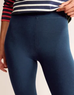 Nachtwäsche & Schlafanzüge | Hosen | Boden Jersey-Leggings mit hohem Bund-Aqua Marine Marl AquaMarineMarl