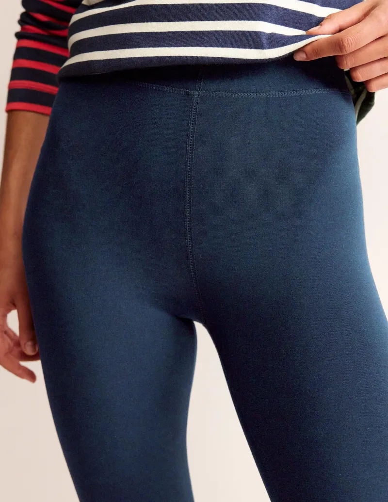 Nachtwäsche & Schlafanzüge | Hosen | Boden Jersey-Leggings mit hohem Bund-Aqua Marine Marl AquaMarineMarl