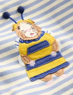 Strampler & Spielanzüge | Boden Jersey-Set für Mädchen-Vintage-Blau und Naturweiß Streifen Vintage-BlauundNaturweißStreifen