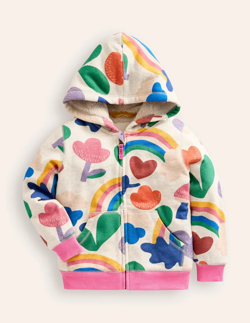 Oberteile & T-shirts | Hoodies & Kapuzenpullis | Boden Kapuzenpullover mit Zottelfutter- Anemone
