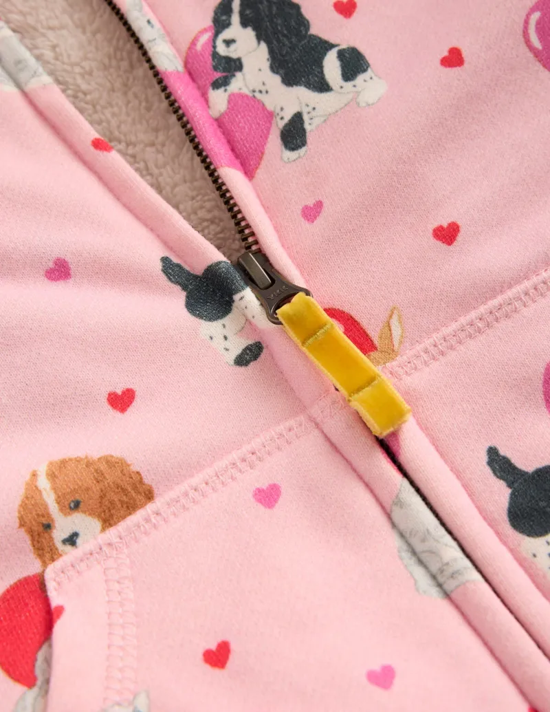 Hoodies & Kapuzenpullis | Oberteile & T-shirts | Boden Kapuzenpullover mit Zottelfutter-Kreiderosa Valentinstag Haustiere KreiderosaValentinstagHaustiere