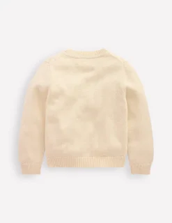 Pullover & Strickjacken | Boden Karina lustiger Häkelpullover-Naturweiß, Äpfel Naturweiß,Äpfel