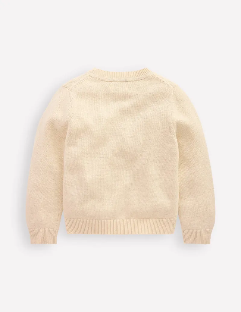 Pullover & Strickjacken | Boden Karina lustiger Häkelpullover-Naturweiß, Äpfel Naturweiß,Äpfel