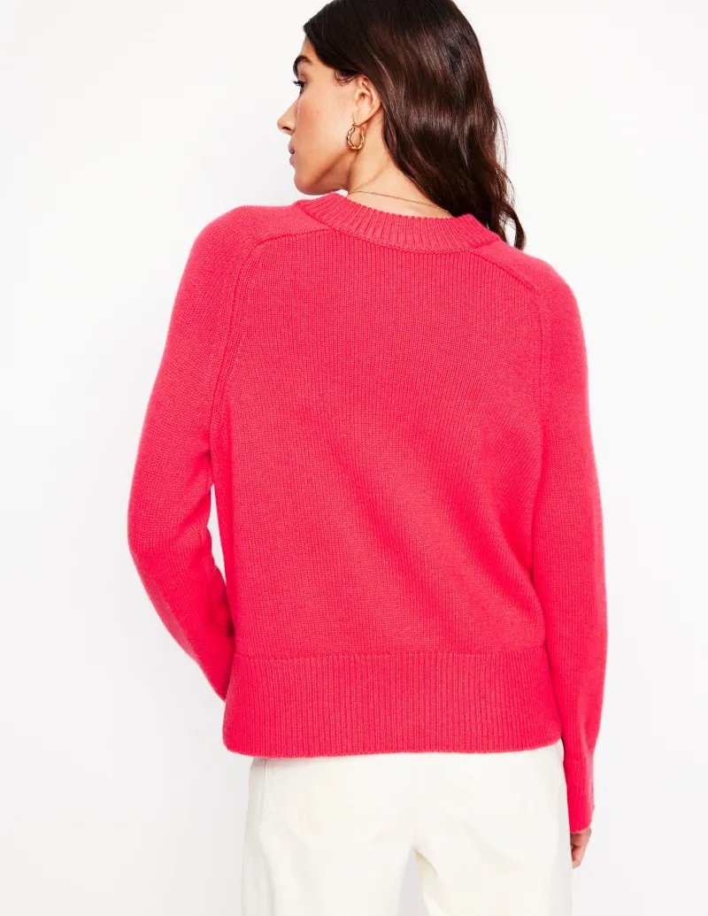 Pullover & Strickjacken | Boden Kaschmirpullover mit weiten Ärmeln- Kamelienrosa