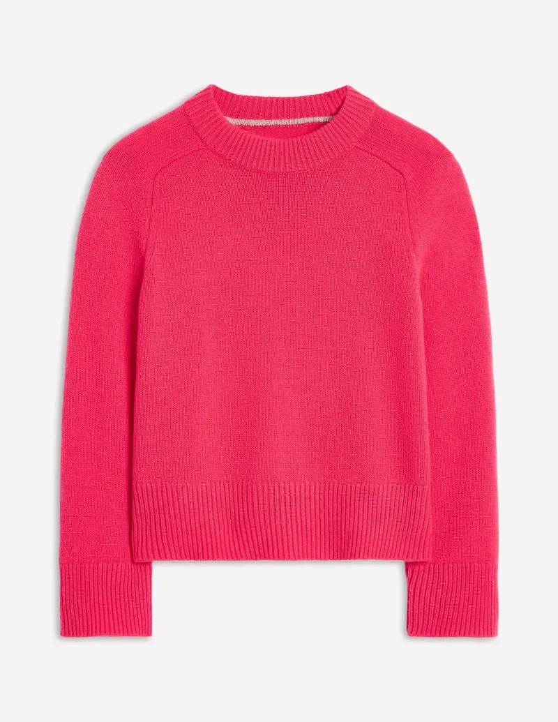 Pullover & Strickjacken | Boden Kaschmirpullover mit weiten Ärmeln- Kamelienrosa