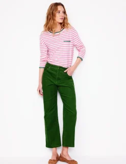 T-shirts & Tops | Oberteile | Boden Kastiges Oberteil mit Deckenstich-Naturweiß, Rosa Rose Naturweiß,RosaRose