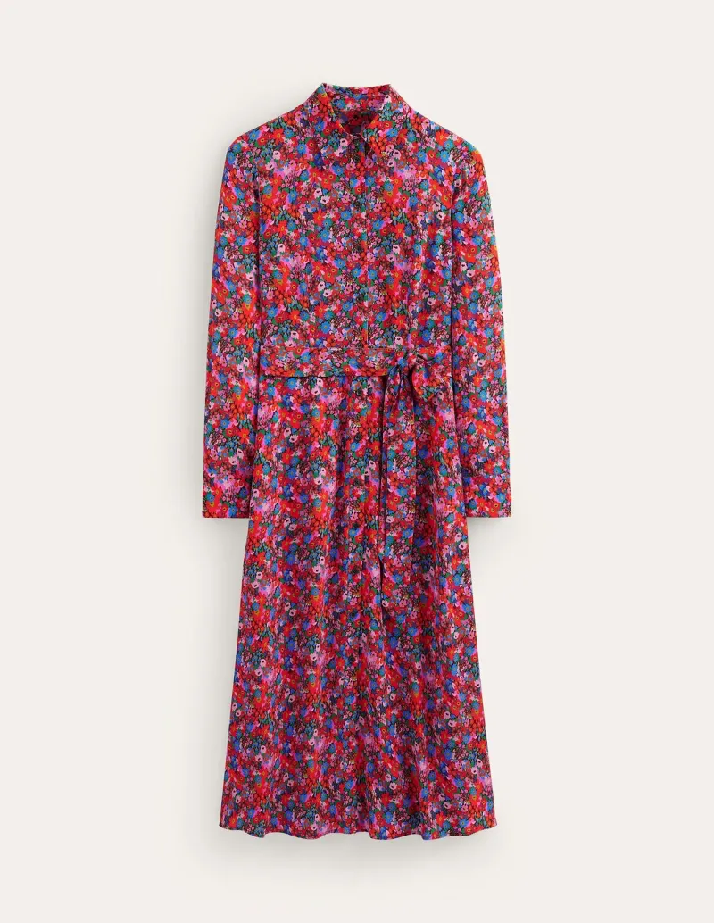 Kleider & Jumpsuits | Kleider In Petite | Boden Kate Midi-Hemdblusenkleid-Bittersüß, Wiesenblume Bittersüß,Wiesenblume