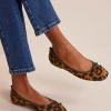 Flache Schuhe | Boden Kitty Ballerinas mit flexibler Sohle- Leopardenmuster