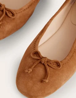 Flache Schuhe | Boden Kitty Ballerinas mit flexibler Sohle-Ingwerplätzchen Wildleder IngwerplätzchenWildleder