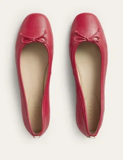 Flache Schuhe | Boden Kitty Ballerinas mit flexibler Sohle- Briefkastenrot