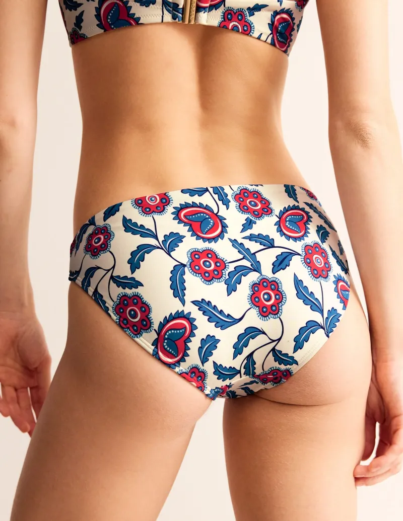 Bademode | Boden Klassische Bikinihose-Naturweiß, Blütenrebe Naturweiß,Blütenrebe