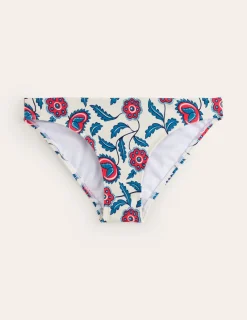 Bademode | Boden Klassische Bikinihose-Naturweiß, Blütenrebe Naturweiß,Blütenrebe