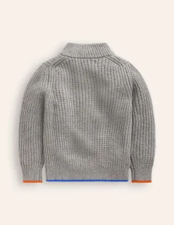 Pullover & Strickjacken | Boden Klassischer Pullover mit halblangem Reißverschluss- Black