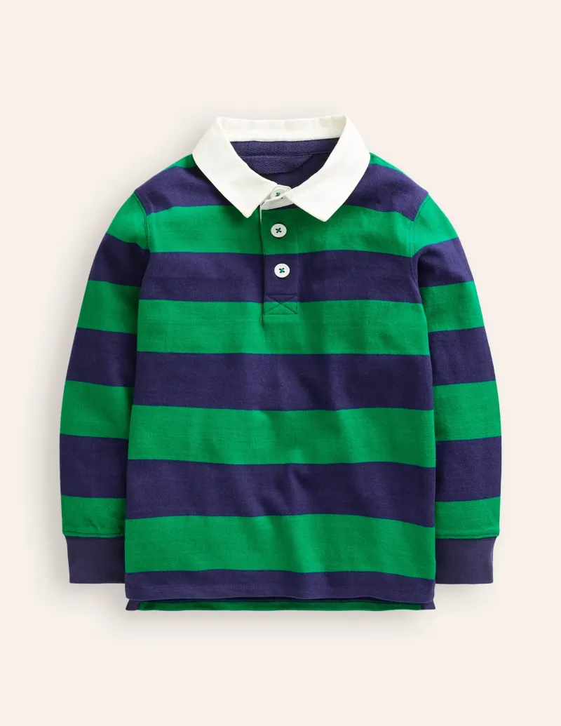 Oberteile & T-shirts | Boden Klassisches Rugbyhemd- Schuluniform-Marineblau/Hochlandgrün