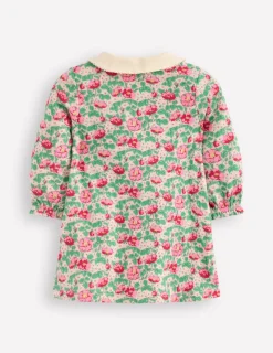 Kleider | Boden Kleid aus Jersey-Doppeltuch-Rosa Wildrose Blumenmuster RosaWildroseBlumenmuster
