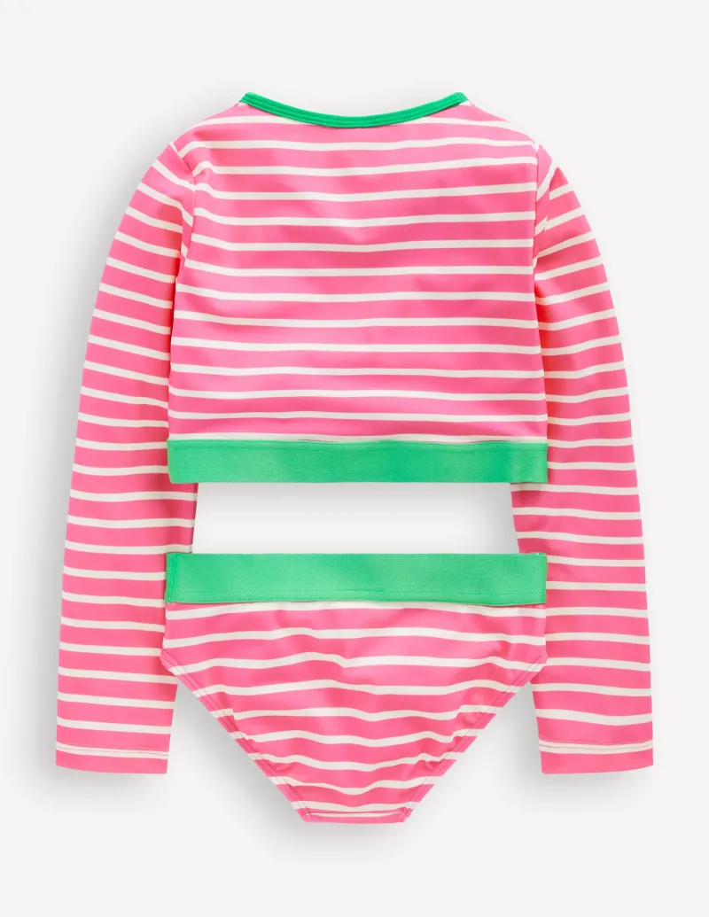 Bademode | Boden Kurzes Badeshirt-Set-Erdbeere Gestreift ErdbeereGestreift