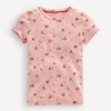 Oberteile & T-shirts | Boden Kurzärmliges Pointelle-Oberteil-Kreiderosa Rosenknospe KreiderosaRosenknospe