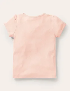 Oberteile & T-shirts | Boden Kurzärmliges Pointelle-Oberteil- Altrosa