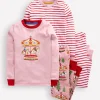 Nachtwäsche | Boden Kuschelige Schlafanzüge im Doppelpack-Vintage-Rosa Karussell Vintage-RosaKarussell